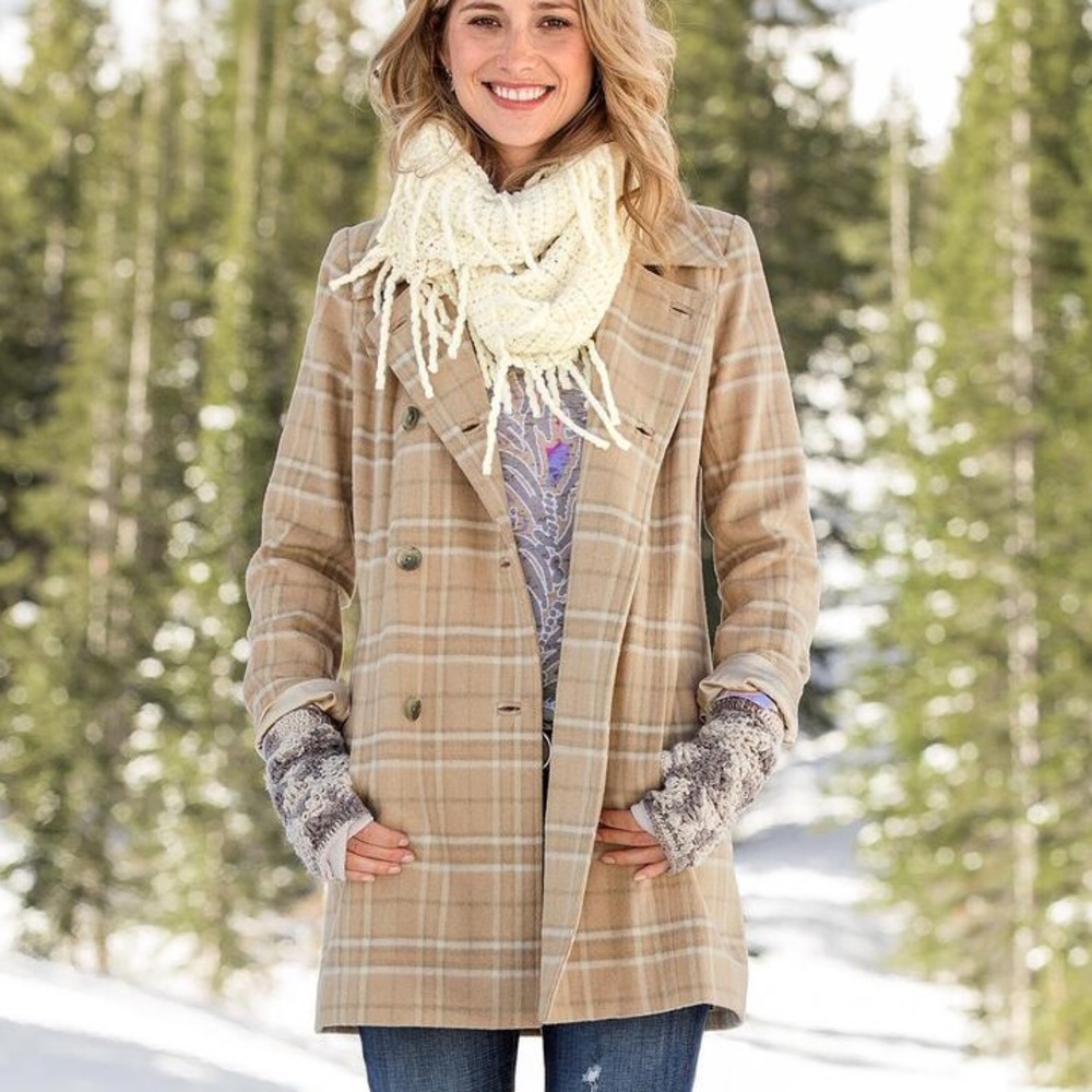 Wool Blend Peacoat